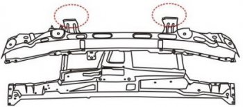 IBIZA {POLO CLASSICCORDOBA 93-} СУППОРТ РАДИАТОРА 1.8 2 С КОНДИЦ API seibz96-380