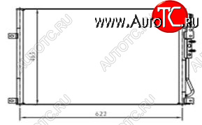 5 249 р. GR CHEROKEE КОНДЕНСАТОР КОНДИЦ BODYPARTS jpgch05-931  с доставкой в г. Кинешма