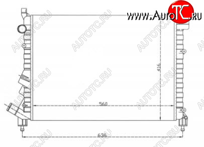 2 659 р. LAGUNA РАДИАТОР ОХЛАЖДЕН (см.каталог) BODYPARTS rnlag94-912  с доставкой в г. Кинешма