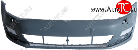 7 449 р. GOLF БАМПЕР ПЕРЕДН С ОТВ ПОМЫВАТ ФАР , С ОТВ ПДАТЧ , ГРУНТ (Тайвань) TYG vwglf12-160  с доставкой в г. Кинешма