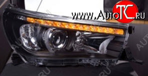 39 899 р. HILUX ФАРА Л+П (КОМПЛЕКТ) ЛИНЗОВАН , П КОРРЕКТОР , ДИОД , С БЕГУЩИЙ УК.ПОВОР , ВНУТРИ ЧЕРН ТЮНИНГ (SONAR) SONAR tyhix15-003-n  с доставкой в г. Кинешма
