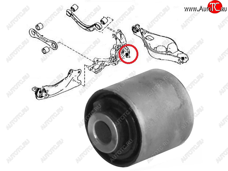499 р. Сайлентблок Mazda 6 07-12  Subaru Forester 97-02  Impreza 92-00  Legacy 89-03  Outback 94-03  M SAT ST-GS1D-26-11XB-U  с доставкой в г. Кинешма