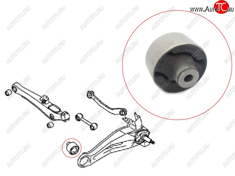 629 р. Сайлентблок Mitsubishi Lancer 02-10  Outlander 02-12  Airtrek 01-05 SAT ST-MR519127  с доставкой в г. Кинешма
