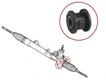 Сайлентблок рулевой рейки TOYOTA VITZYARIS 99-05IST 02-07BB 00-05 SAT ST-44250-52130B