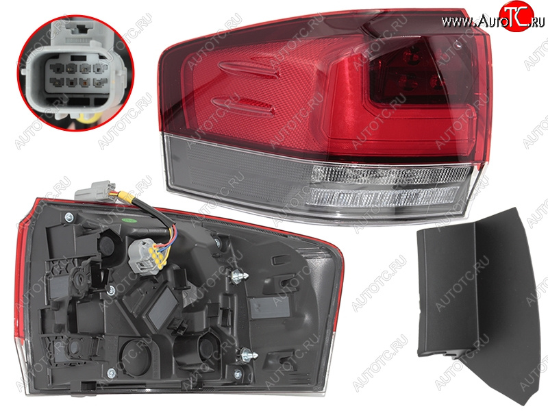 10 949 р. Фонарь задний Toyota Land Cruiser (J300) 21- (Слева LED) SAT ST-212-19LCL  с доставкой в г. Кинешма
