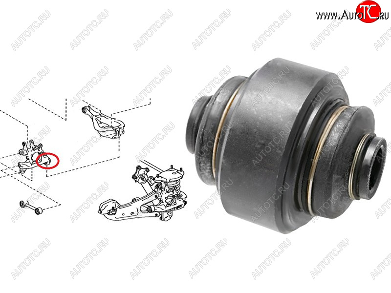 2 299 р. Сайлентблок Lexus RX 08-15  Toyota Highlander 13-20 SAT ST-42305-48060-U  с доставкой в г. Кинешма
