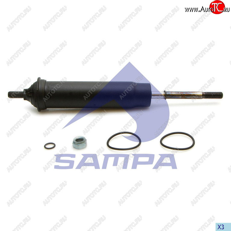 1 499 р. Амортизатор SCANIA 4 (96-) кабины передний SAMPA SAMPA 040.218-01  с доставкой в г. Кинешма