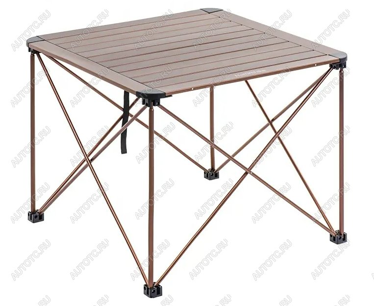 3 699 р. Стол туристический Naturehike алюминиевый, 69,5х69,5х56 см, складной, золотистый (уценка)  nh16z016-l-bch_u  с доставкой в г. Кинешма