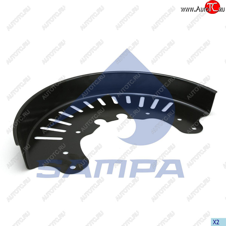 1 639 р. Щиток VOLVO пылезащитный заднего тормоза SAMPA SAMPA 035.026  с доставкой в г. Кинешма