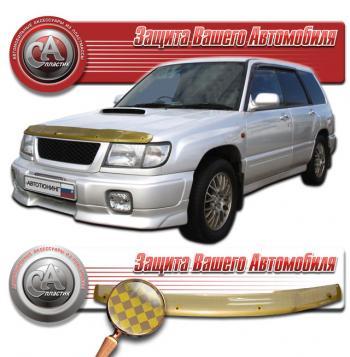 2 299 р. Дефлектор капота CA-Plastiс Toyota Camry Gracia XV20 седан (1996-2001) (серия Шелкография золото)  с доставкой в г. Кинешма. Увеличить фотографию 2