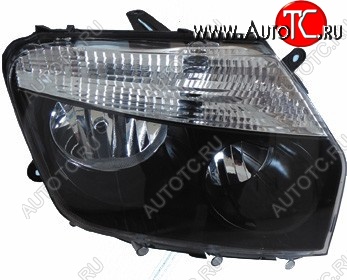 3 099 р. Фара BRIGHTROAD (под эл, корректор, черная, правая) Renault Duster HS дорестайлинг (2010-2015)  с доставкой в г. Кинешма