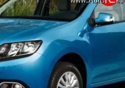 Переднее левое крыло (без отв. под повторитель) Стандартное Renault Sandero (B8) дорестайлинг (2014-2018) (Окрашенное)