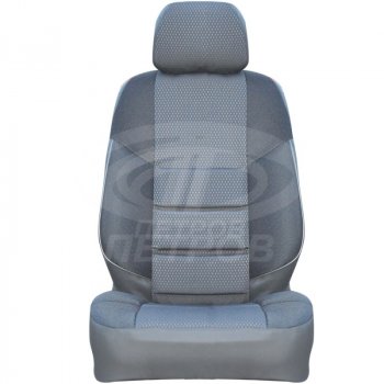 3 999 р. Чехлы сидений (экокожа-жаккард) Петров А10 Renault Kangoo KW0 дорестайлинг (2008-2013) (Серый)  с доставкой в г. Кинешма. Увеличить фотографию 2