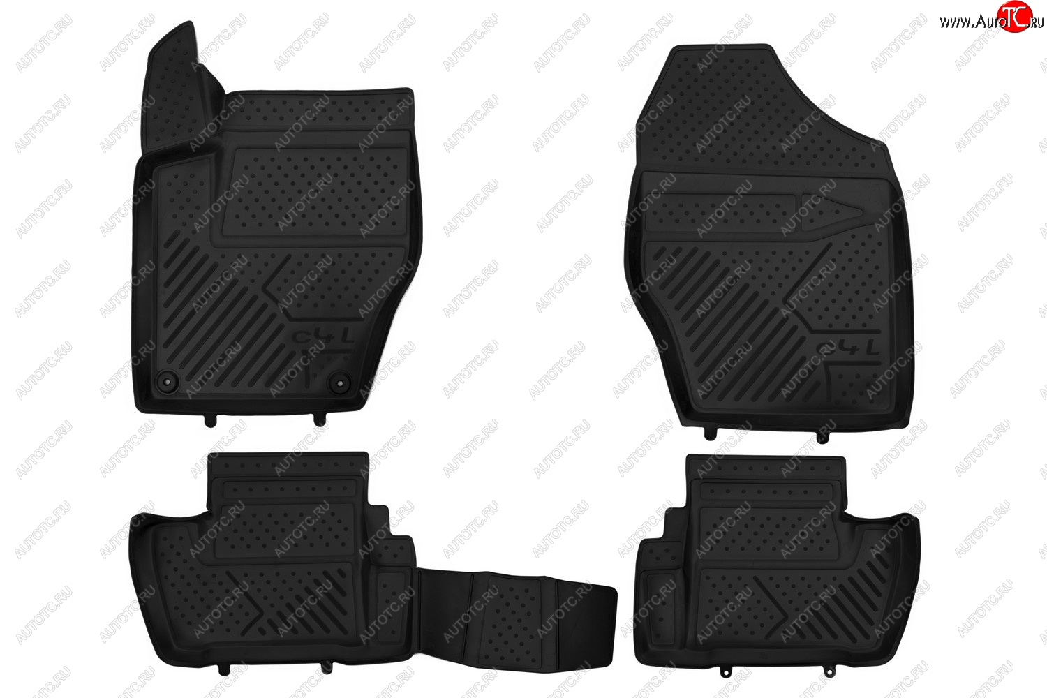 1 999 р. Коврики 3D в салон CITROEN C4L, 2013- 4 шт. (полиуретан)  Ситроен С4 CITROEN c000000186  с доставкой в г. Кинешма