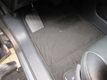669 р. Коврики в салон Klever Premium NISSAN Pathfinder, 2014-2017, 2016-2020, внед., 5 шт. (текстиль)  Ни Klever klever03365922110kh  с доставкой в г. Кинешма. Увеличить фотографию 1