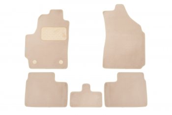 419 р. Коврики в салон Klever Premium DAEWOO Matiz 1998-2000, хб., 5 шт. (текстиль, бежевые)  Деу Матиз Klever klever04110422112kh  с доставкой в г. Кинешма. Увеличить фотографию 1