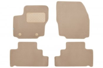 429 р. Коврики в салон Klever Premium FORD S-max 2006-2010, 2010-2015, мв., 4 шт. (5 мест) (текстиль, бежев Klever klever04161222112kh  с доставкой в г. Кинешма. Увеличить фотографию 1
