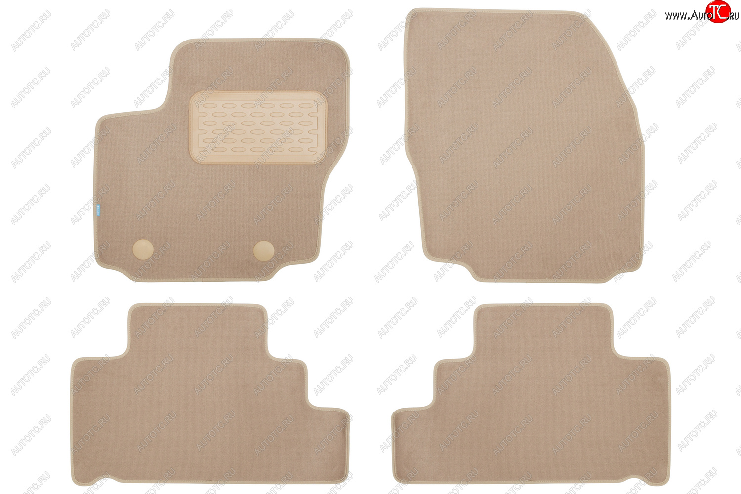 429 р. Коврики в салон Klever Premium FORD S-max 2006-2010, 2010-2015, мв., 4 шт. (5 мест) (текстиль, бежев Klever klever04161222112kh  с доставкой в г. Кинешма