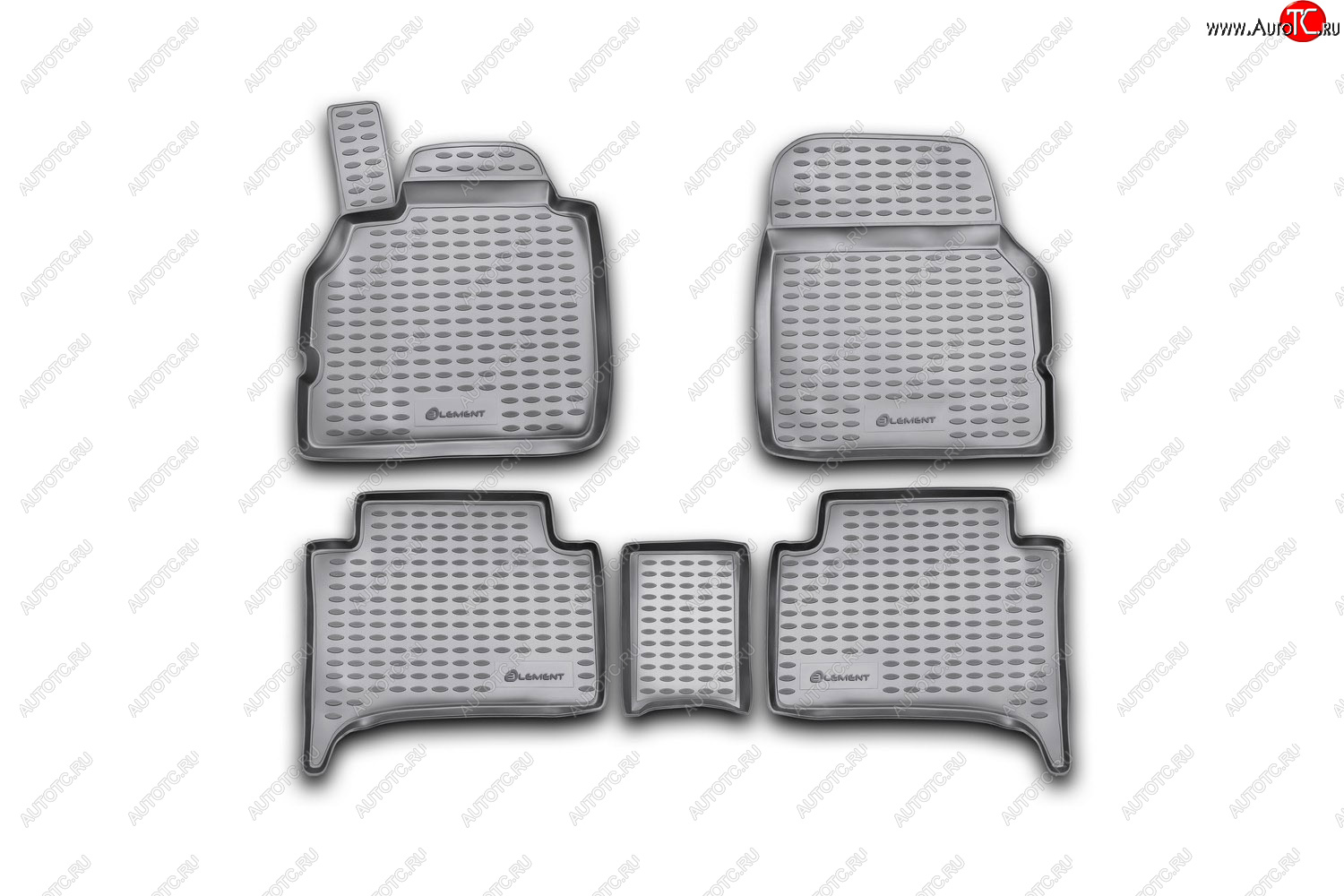 5 899 р. Коврики в салон подходит для RENAULT Scenic (II, IIp) 2003-2009, 5 шт. (полиуретан, бежевые)  Рено Сценик Element nlc.41.09.212  с доставкой в г. Кинешма