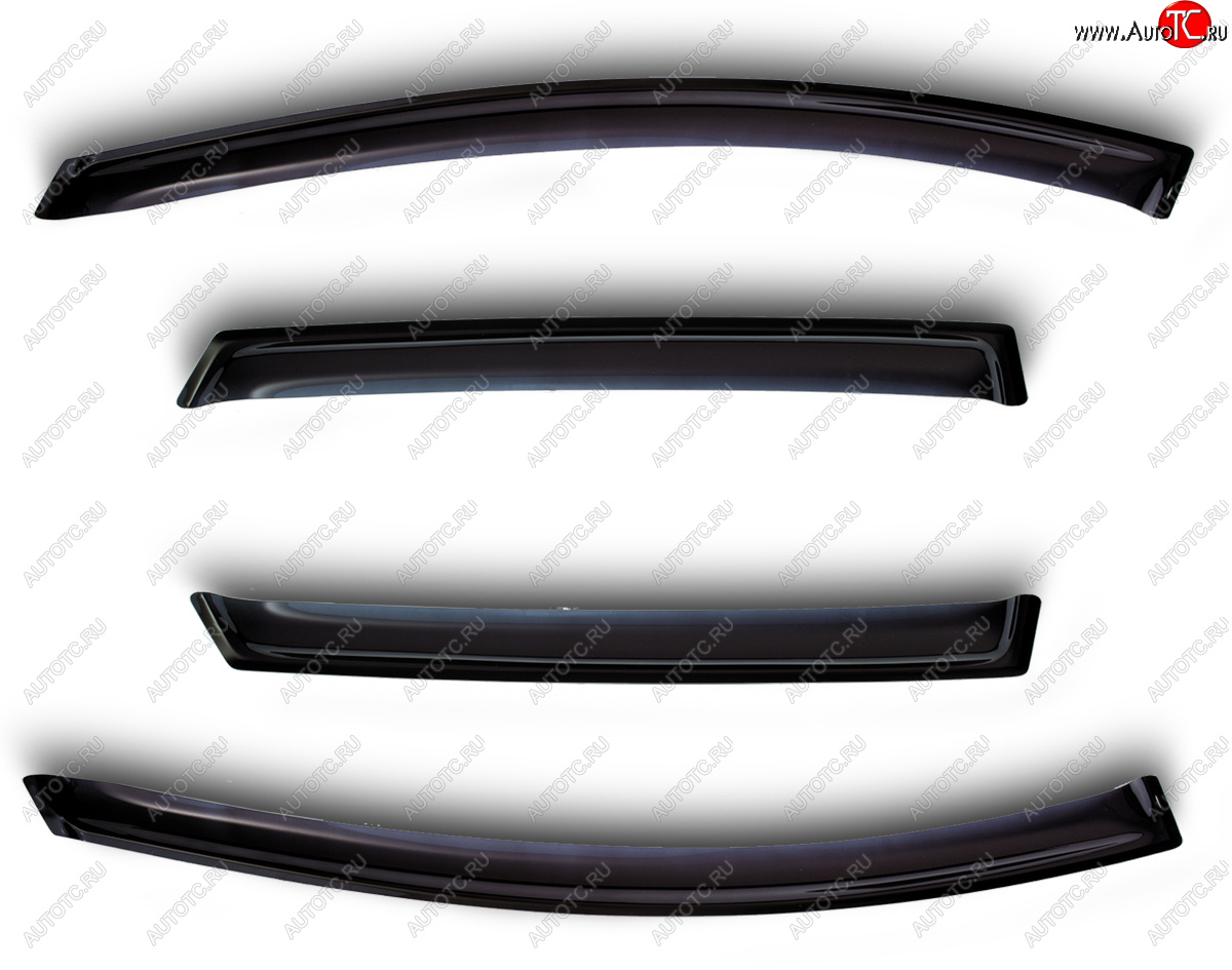 3 199 р. Дефлекторы боковых окон BMW 5 Series SD 2003-2010, 4 шт., темный (for models with chrome)  БМВ Пяте SIM nld.sbmw5s0332-cr  с доставкой в г. Кинешма