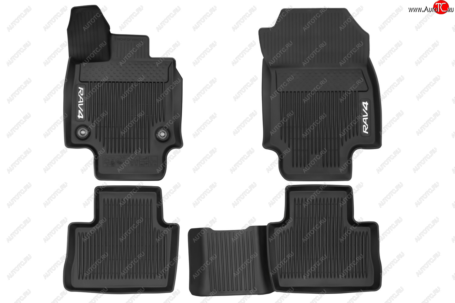 2 799 р. Коврики в салон подходит для TOYOTA RAV4, 2019-, чёрн., АКПП, 4шт.  Тойота Рав 4 TOYOTA pw21042043  с доставкой в г. Кинешма