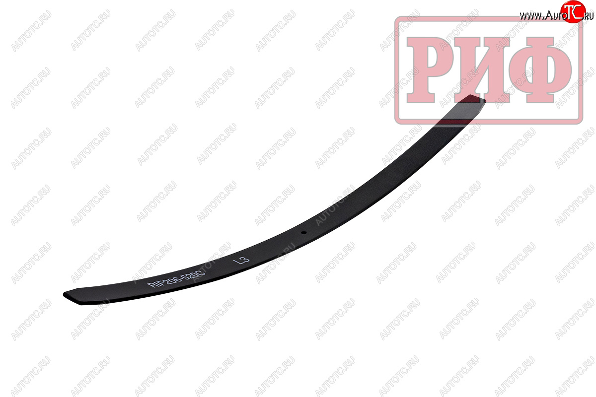 2 169 р. Лист третий задней рессоры RIF206-520C (RIF206-520C мм) РИФ Уаз Буханка 452 39094 (Фермер) бортовой грузовик (1997-2025)  с доставкой в г. Кинешма