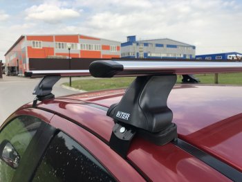 2 999 р. Комплект опор для поперечин Inter Skoda Fabia Mk2 хэтчбэк дорестайлинг (2007-2010)  с доставкой в г. Кинешма. Увеличить фотографию 2