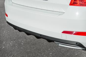 2 399 р. Накладка бампера (диффузор) MV-Tuning Skoda Octavia A7 дорестайлинг лифтбэк (2012-2017) (Глянец, Неокрашенная)  с доставкой в г. Кинешма. Увеличить фотографию 4