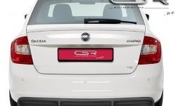 5 999 р. Накладка на задний бампер CSR style Skoda Rapid NH1 хэтчбэк дорестайлинг (2012-2017) (Неокрашенная)  с доставкой в г. Кинешма. Увеличить фотографию 3