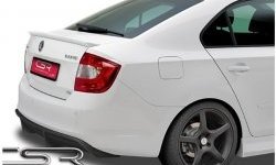 5 999 р. Накладка на задний бампер CSR style Skoda Rapid NH1 хэтчбэк дорестайлинг (2012-2017) (Неокрашенная)  с доставкой в г. Кинешма. Увеличить фотографию 4