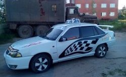 3 749 р. Пороги накладки Uni V10 (составные, максимальная длина 2200 мм) KIA Optima 2 MG седан (2005-2010)  с доставкой в г. Кинешма. Увеличить фотографию 4