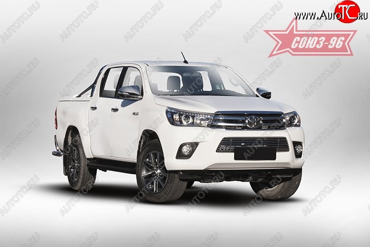 6 614 р. Декоративный элемент воздухозаборника Souz-96 (d10) Toyota Hilux AN120 дорестайлинг (2016-2020)  с доставкой в г. Кинешма