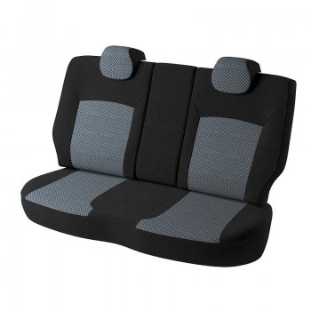 4 389 р. Чехлы для сидений (XA30) Lord Autofashion Дублин (жаккард) Toyota RAV4 XA30 5 дв. удлиненный 1-ый рестайлинг (2009-2010) (Черный, вставка Стежок серый)  с доставкой в г. Кинешма. Увеличить фотографию 2