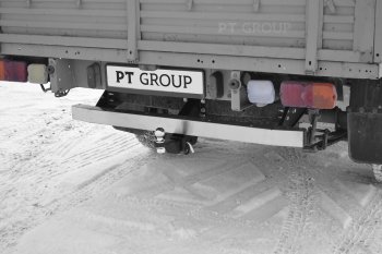 Фаркоп PT GROUP /съемный квадрат/ с НЕРЖ накладкой UAZ Pickup 2008- / UAZ Profi 2017- (стандартн.) Уаз Патриот 23632 2-ой рестайлинг пикап (2016-2025)