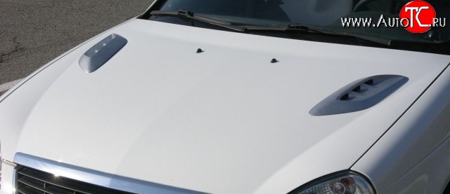 2 849 р. Накладки на капот Style v2 Nissan Patrol 5 Y61 дорестайлинг (1997-2001) (Неокрашенные)  с доставкой в г. Кинешма