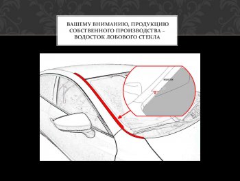 829 р. Водостоки лобового стекла (универсальный, под уплотнитель) Стрелка 11 Isuzu Bighorn UBS25GW,UBS69GW 5 дв. дорестайлинг (1991-1993) (Длина: 76 см)  с доставкой в г. Кинешма. Увеличить фотографию 2