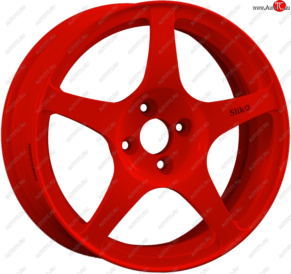 10 349 р. Кованый диск Slik classik R16x6.5 Красный (RED) 6.5x16 Toyota RAV4 XA305 5 дв. дорестайлинг (2005-2009) 5x114.3xDIA60.1xET45.0 (Цвет: RED)