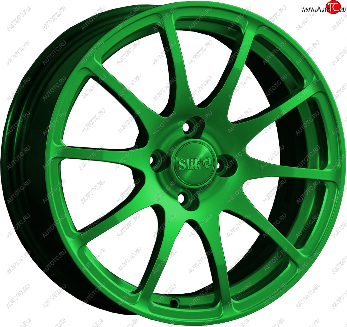 18 999 р. Кованый диск Slik classik R16x6.5 Зеленый (GREEN) 6.5x16 CITROEN C4 B7 седан рестайлинг (2015-2022) 4x108.0xDIA65.1xET29.0 (Цвет: GREEN)