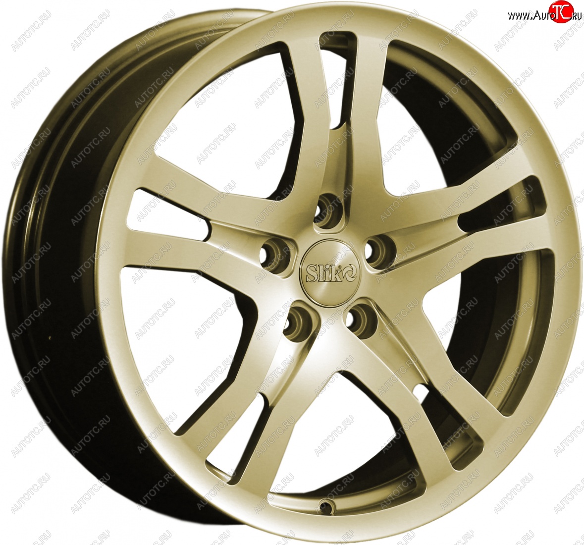 14 599 р. Кованый диск Slik classik R17x7.5 Золотой (G) 7.5x17 CITROEN C4 B7 седан рестайлинг (2015-2022) 4x108.0xDIA65.1xET29.0 (Цвет: G)