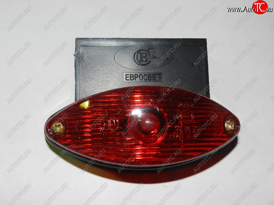 203 р. Фонарь контурный задний Евросвет ГФ 2 (LED и лампа 5 Вт, красный с кронштейном) FAW J6 СА3250 шасси (2013-2025) (12В)  с доставкой в г. Кинешма