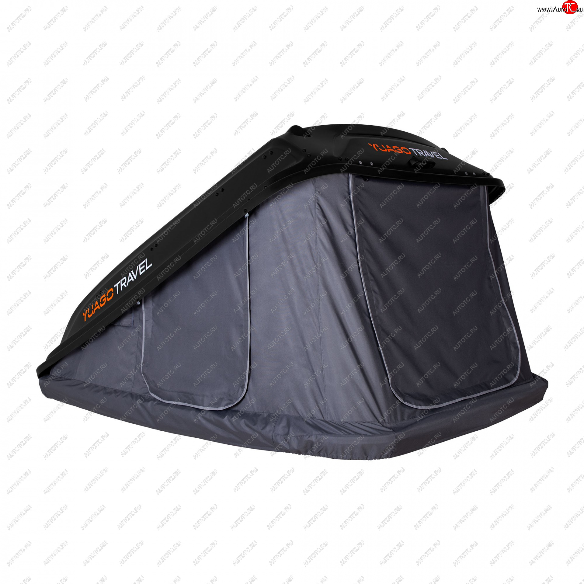 121 999 р. Багажный бокс-палатка Yuago Travel 2.0 (зима, 1000 л/230x160x35 см) на крышу Subaru Outback BS/B15 дорестайлинг универсал (2014-2018) (Черный бокс, тент графит)  с доставкой в г. Кинешма