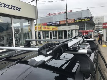 2 249 р. Крепление велосипеда на крышу Inter II (алюминий) Mazda CX-3 DK рестайлинг (2018-2025)  с доставкой в г. Кинешма. Увеличить фотографию 3