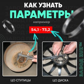 1 849 р. Алюминиевое центровочное кольцо BMW 3 серия F30 седан дорестайлинг (2012-2015) (4 шт) ЗУЗ 72.6 x 100.5 BMW 3 серия F30 седан дорестайлинг (2012-2015). Увеличить фотографию 3