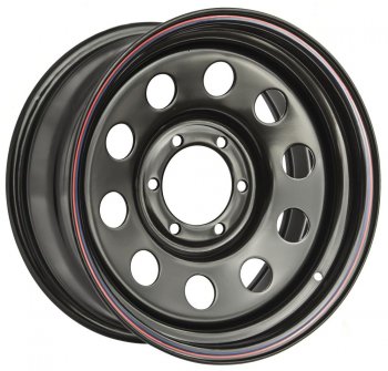 Штампованый диск OFF-ROAD Wheels (стальной усиленный, круг - черный). 7.0 x 16 Toyota Granvia xH10 1-ый рестайлинг (1997-1999) 6x139.7xDIA110.0xET30.0