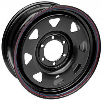 Штампованый диск OFF-ROAD Wheels (стальной усиленный, треугольник мелкий - черный). 7.0 x 17 Toyota Granvia xH10 1-ый рестайлинг (1997-1999) 6x139.7xDIA110.0xET30.0