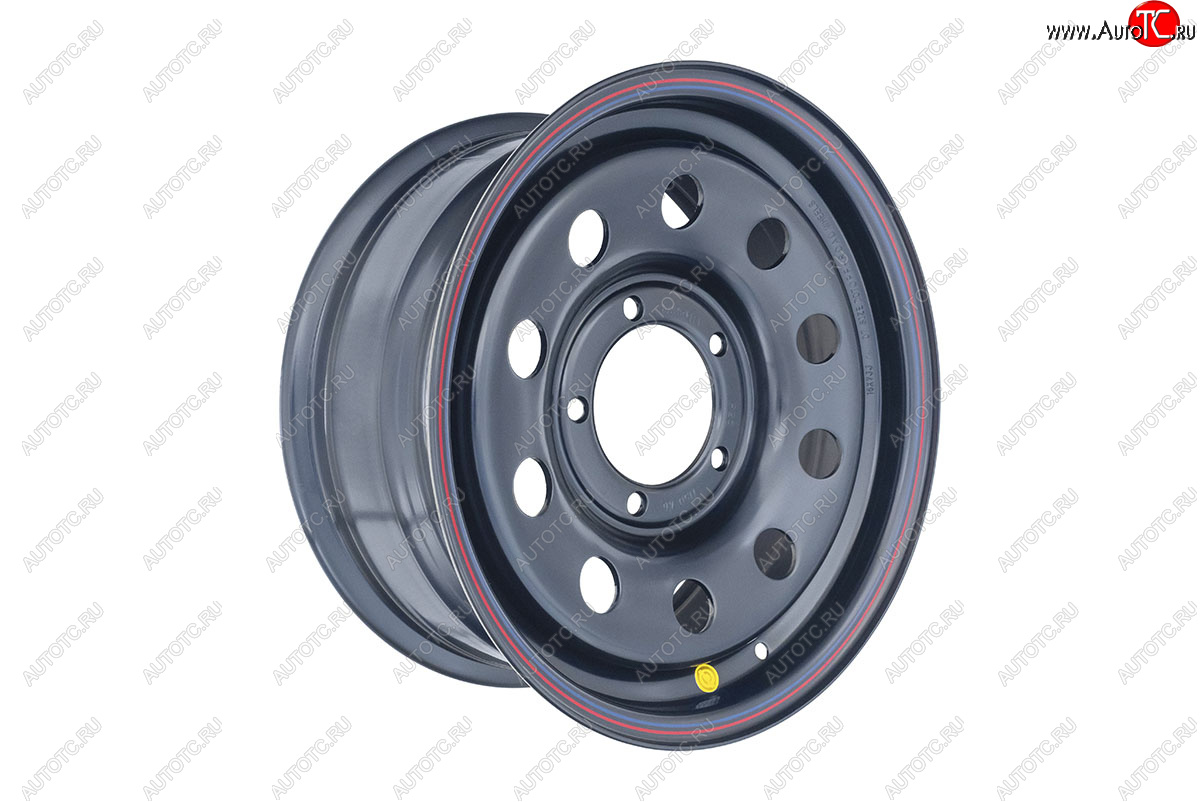 6 249 р. Штампованый диск OFF-ROAD Wheels (стальной усиленный, круг - черный). 7.0 x 16 Suzuki Jimny JB23/JB43 2-ой рестайлинг (2012-2018) 5x139.7xDIA110.0xET25.0 