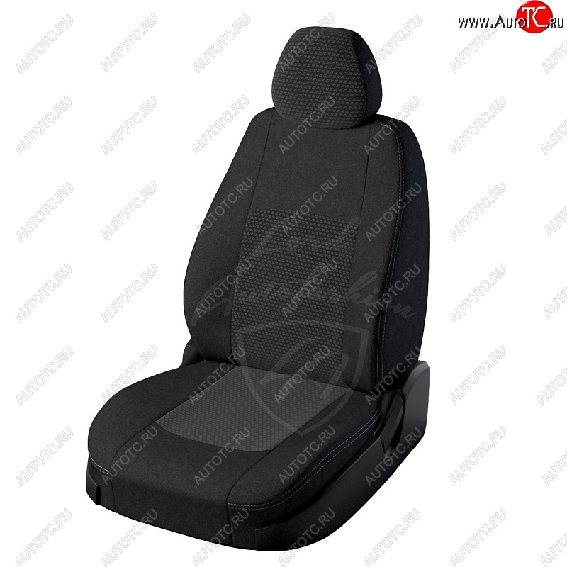 6 749 р. Чехлы для сидений Lord Autofashion Турин (жаккард) Лада XRAY (2016-2022) (Черный, вставка Мокка)  с доставкой в г. Кинешма