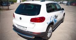 16 999 р. Одинарная защита заднего бампера из трубы диаметром 76 мм (Sport & Style) SLITKOFF  Volkswagen Tiguan  NF (2011-2017) рестайлинг  с доставкой в г. Кинешма. Увеличить фотографию 2